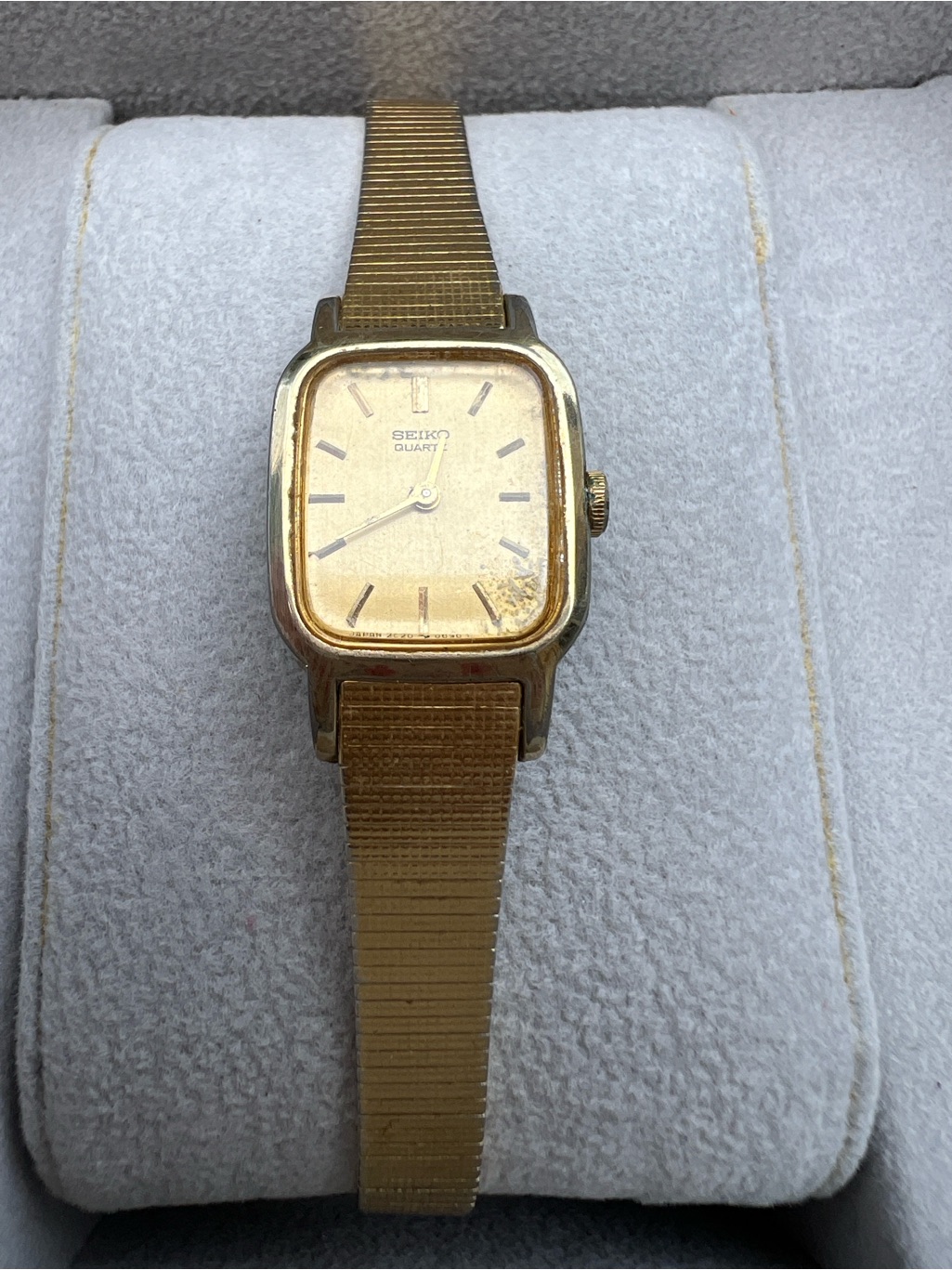 Seiko Gold Tone Ladies Watch With Champagne Dial